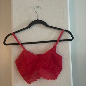 Pink Victoria’s Secret Lace Bralette Size M